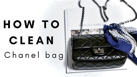 how to clean chanel leather|chanel leather bag instructions.